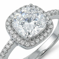 Thumbnail for Cushion cut engagement ring — product photo on a white background