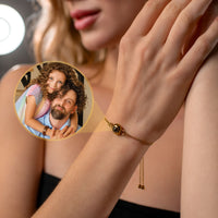 Thumbnail for Bubble Personalized Photo Bracelet For Women - Personalized Gift For Woman - Custom Jewelry For Her - Custom Bracelet Picture - Personalised Photo Gift Bracelet Brother & Sisters