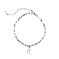 Thumbnail for Silver Initial Anklet - Ankle Bracelet - Anklet for Women - Silver Leg Bracelet Anklet K Brother & Sisters