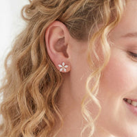 Thumbnail for Austrian Crystals Flowers Earrings