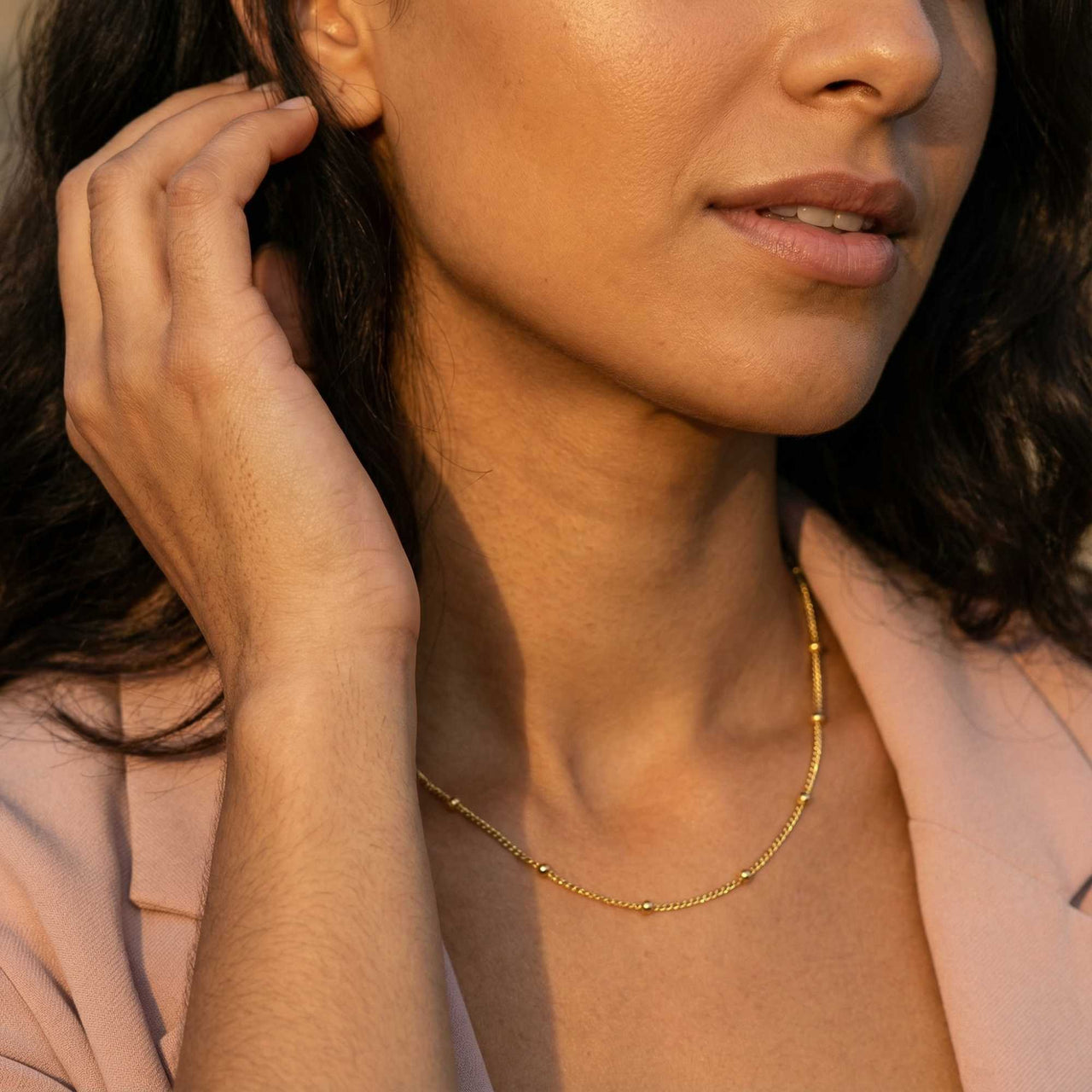 Julia Beaded Chain Necklace