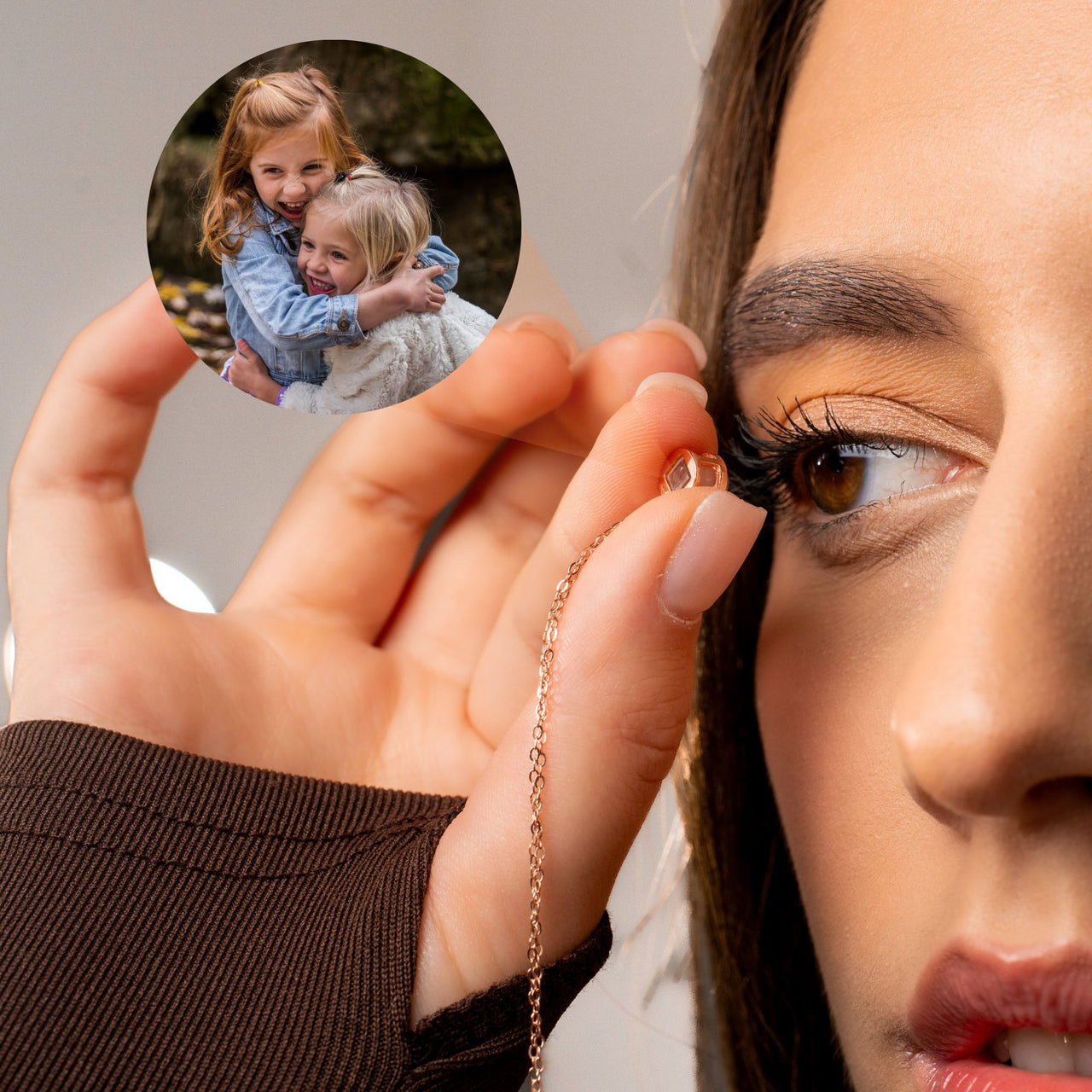 Circle Photo Necklace