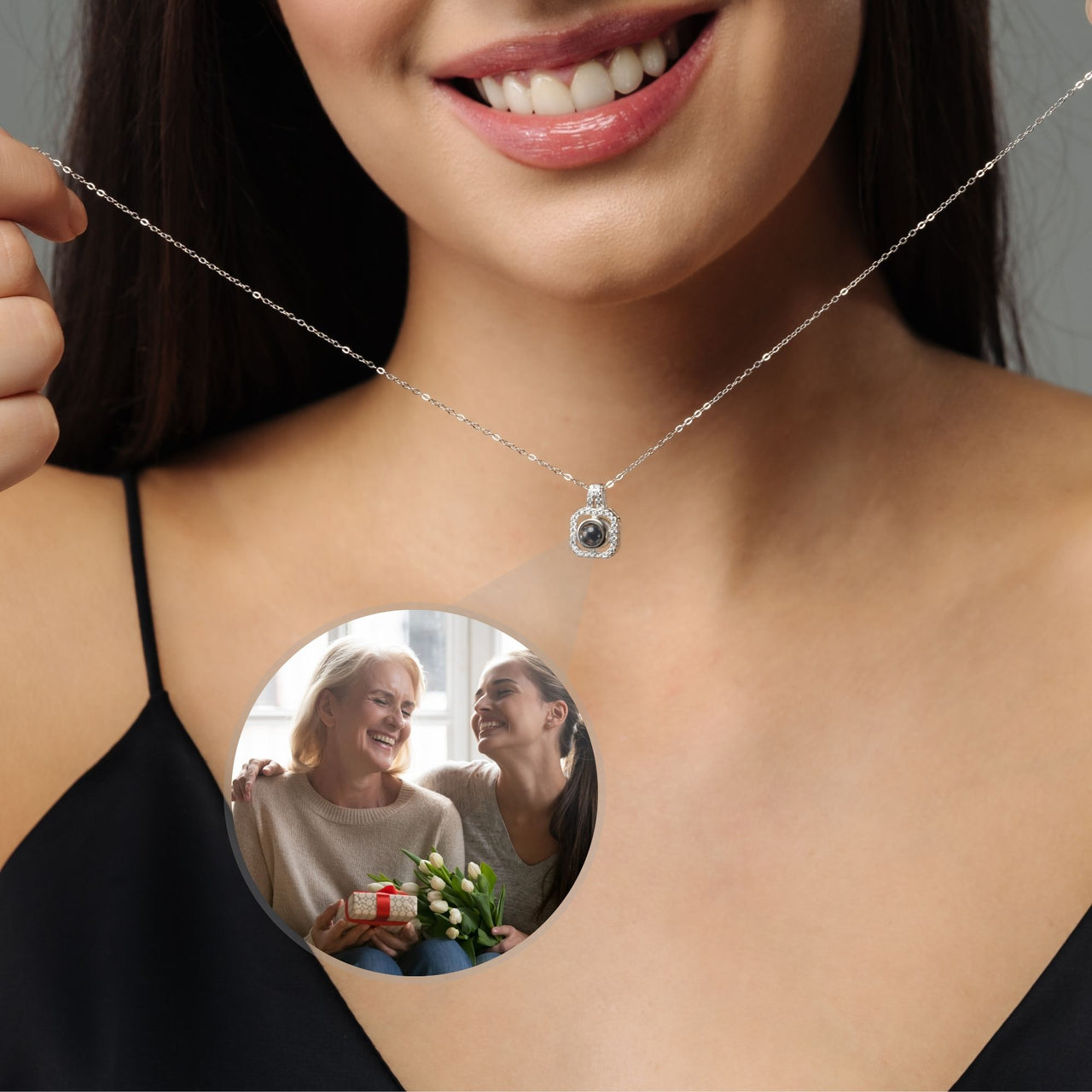 Square Photo Necklace