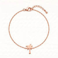 Thumbnail for Palm tree bracelet — product photo on a white background, rose gold | SKU: 7819407-rose-gold-color