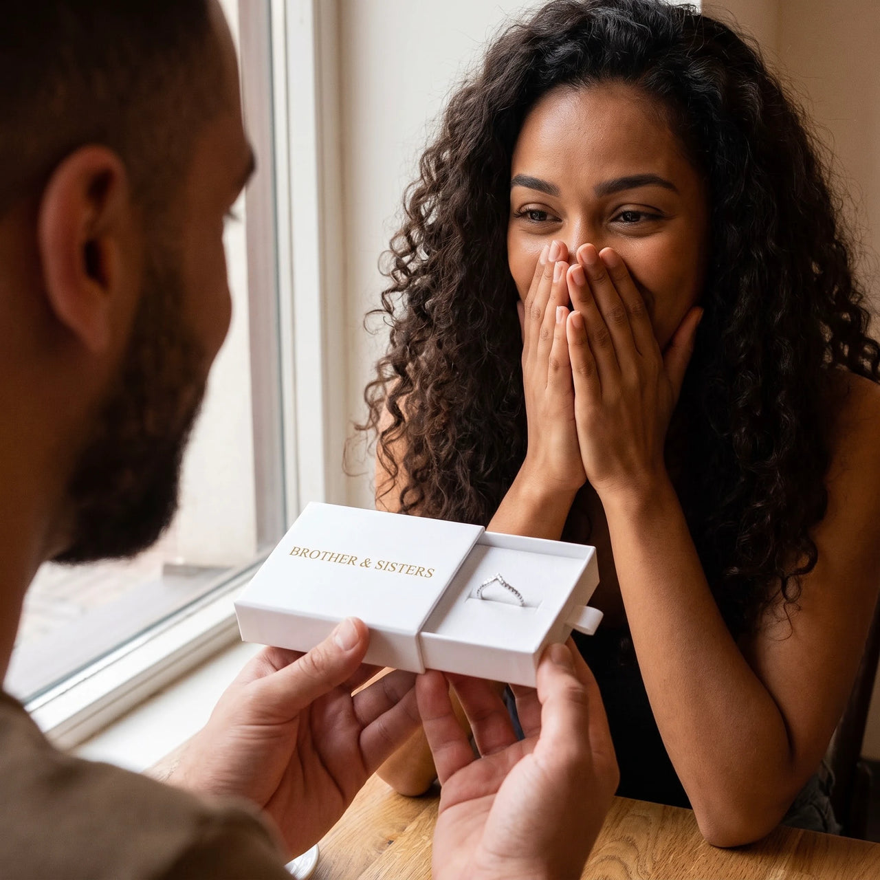 Pave band — worn by a couple, silver | SKU: 10645547-4.5-silver
